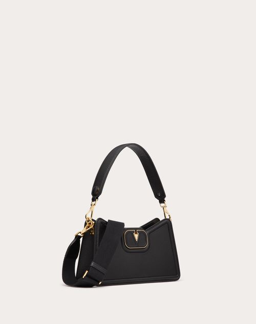 Valentino pebbled best sale leather shoulder bag