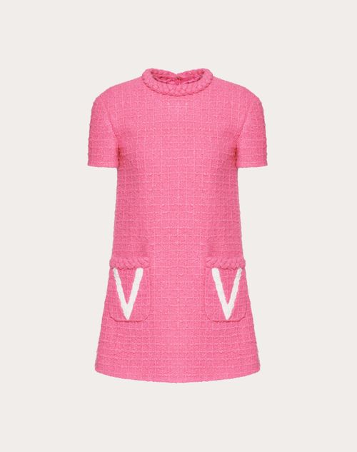 Valentino - Timeless Tweed Dress - Eclectic Pink - Woman - Woman Ready To Wear Sale