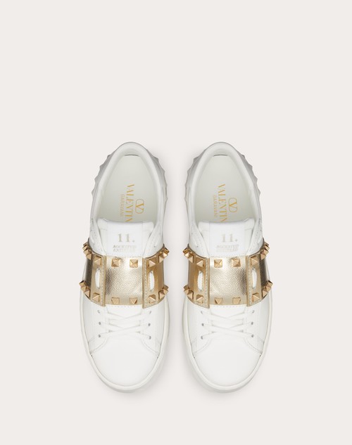Valentino Garavani Rockstud Untitled leather sneakers - White
