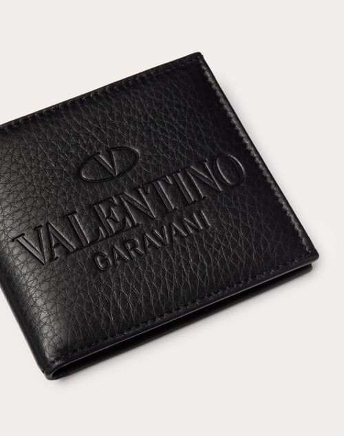 Valentino Garavani - Valentino Garavani Identity Wallet - Black - Man - Wallets And Small Leather Goods