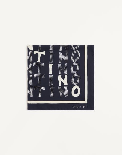Valentino Garavani - Le Fou De L'archive Silk Scarf From The Valentino Archive - Black/ivory - Woman - Soft Accessories