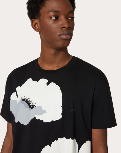 Valentino Black Floral T-Shirt