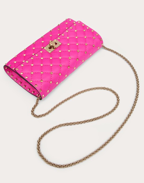 Valentino Garavani Pouch Rockstud leather shoulder bag - Pink