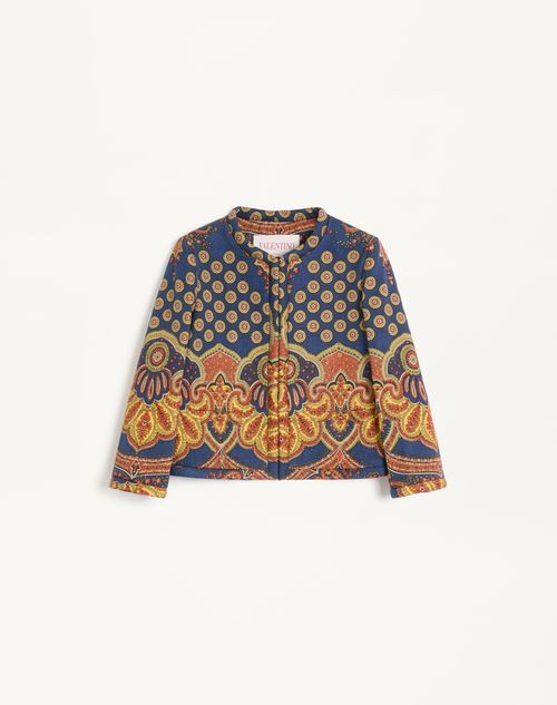 Valentino - Jacket In Gabardine Paisley Medaglioni Voyage Imaginaire - Multicolor - Woman - Jackets And Blazers