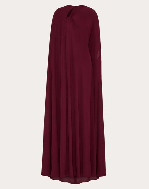 Valentino - Georgette Evening Dress - Rubin - Woman - Dresses