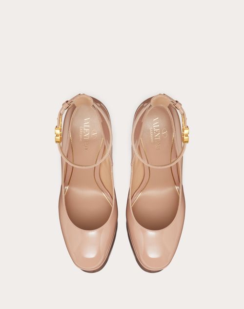 Valentino Garavani - Valentino Garavani Tan-go Platform Pump In Patent Leather 155 Mm - Rose Cannelle - Woman - Woman View All