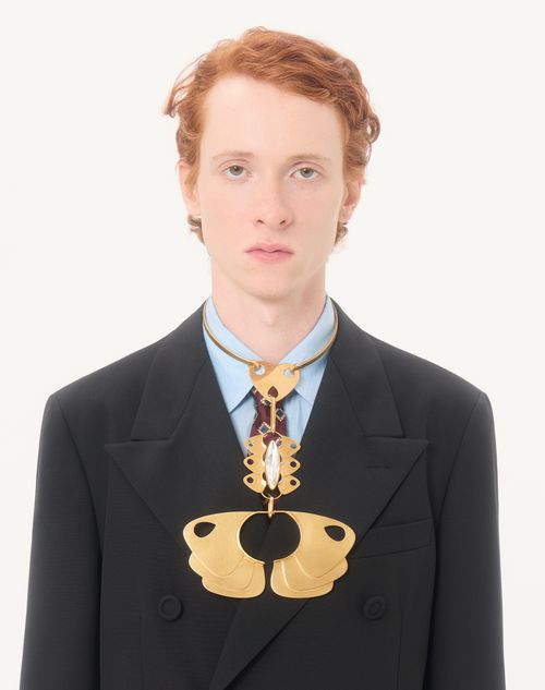 Valentino - Valentino Striped Silk Shirt - Azure - Man - Shirts