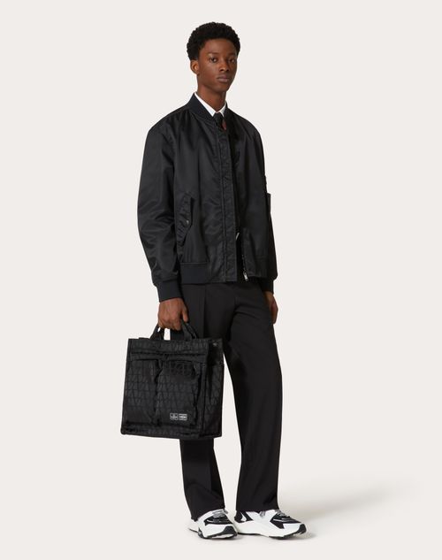 Valentino Garavani - Valentino Garavani And Porter 2way Vertical Tote Bag - Black - Man - Bags