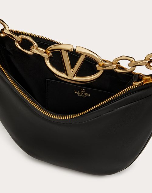 Valentino black purse discount with gold chain