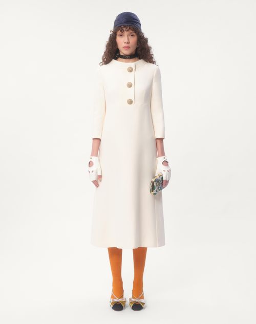 Valentino - Crepe Couture Midi Dress - Ivory - Woman - Dresses