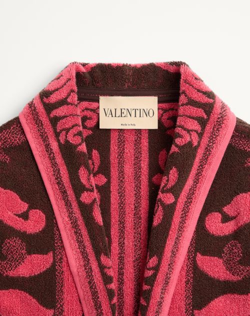 Valentino - Terry Cloth Jacket - Chocolate/coral - Woman - Jackets And Blazers