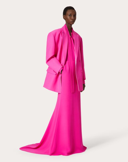 Valentino - Cady Couture Long Skirt - Pink Pp - Woman - Skirts