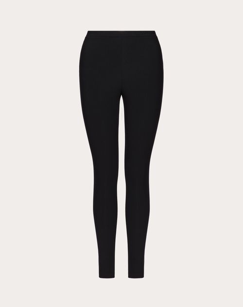 Valentino - ジャージー レギンス - ブラック - 女性 - パンツ＆ショートパンツ