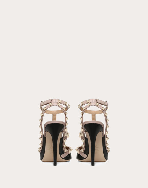 Rockstud Ankle Strap Pump 100 Mm for Woman in Poudre | Valentino US