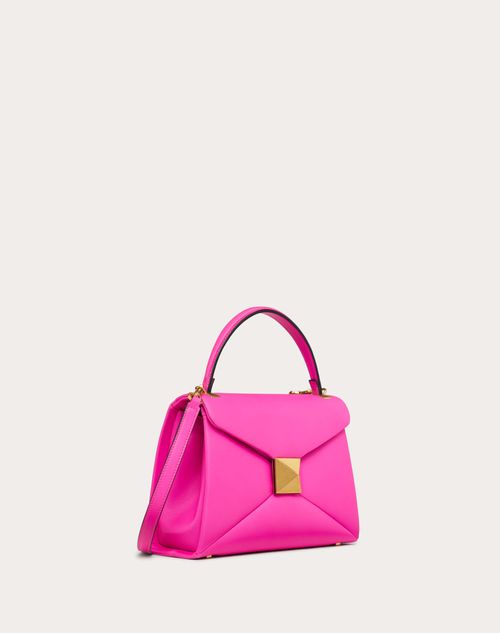 Valentino Garavani - Small One Stud Handbag In Nappa Leather - Pink Pp - Woman - Valentino Garavani One Stud