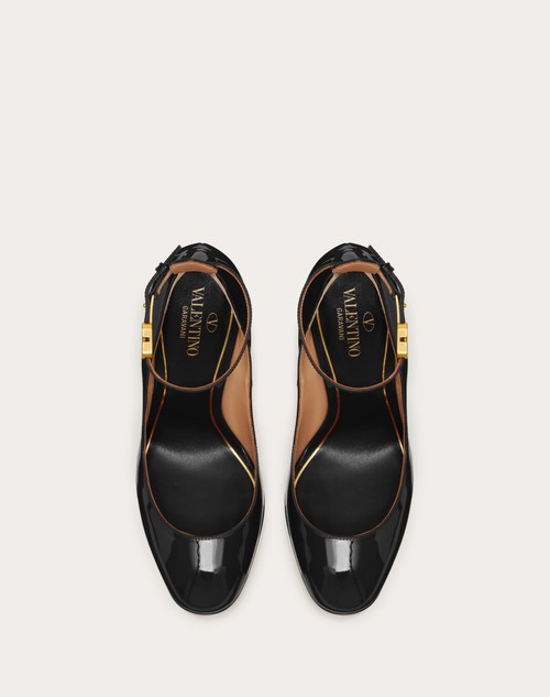 ヴァレンティノ ガラヴァーニ タンゴ エナメル プラットフォームパンプス for ウィメンズ インチ ライトアイボリー Valentino JP