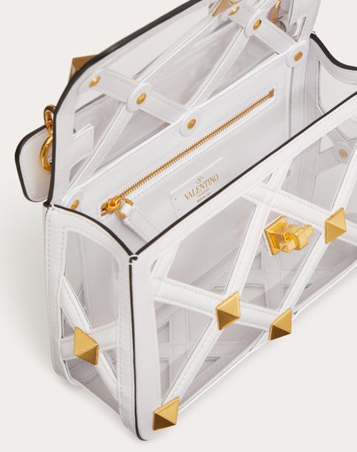 Valentino Garavani - ローマンスタッズチェーン ポリマー素材ミディアムバッグ - クリア/オプティカルホワイト - ウィメンズ - ショルダーバッグ