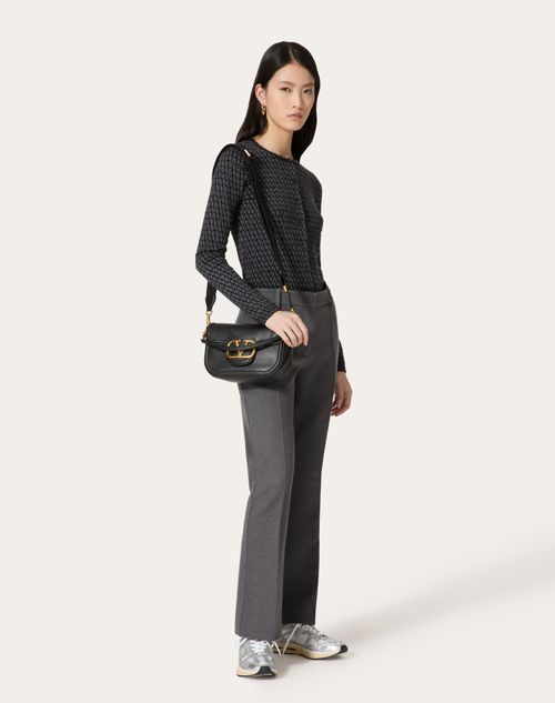 Valentino - Toile Iconographe Jacquard Wool Cardigan - Dark Grey/black - Woman - Ready To Wear
