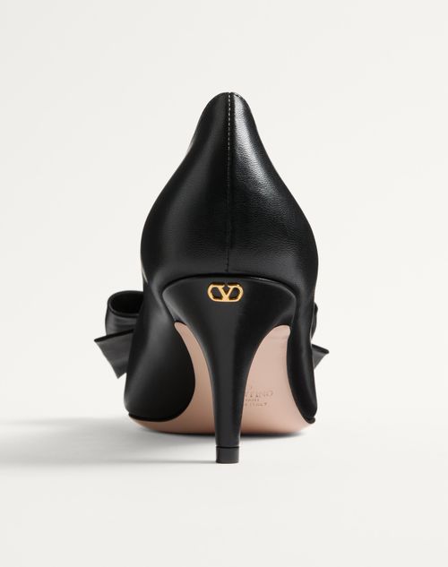 Valentino Garavani - ボウワウ キッドスキン パンプス 65mm - ブラック - ウィメンズ - パンプス