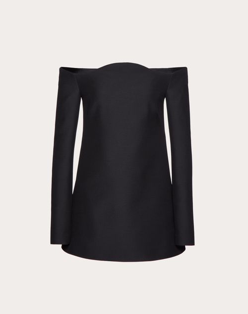 Valentino - Crepe Couture Short Dress - Black - Woman - Dresses