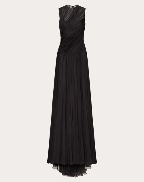 Valentino - Chiffon Gown - Black - Woman - Gowns