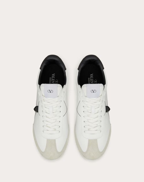 Valentino Garavani - Stud Around Low-top Calfskin And Nappa Leather Sneaker - White/ Black - Man - Man View All