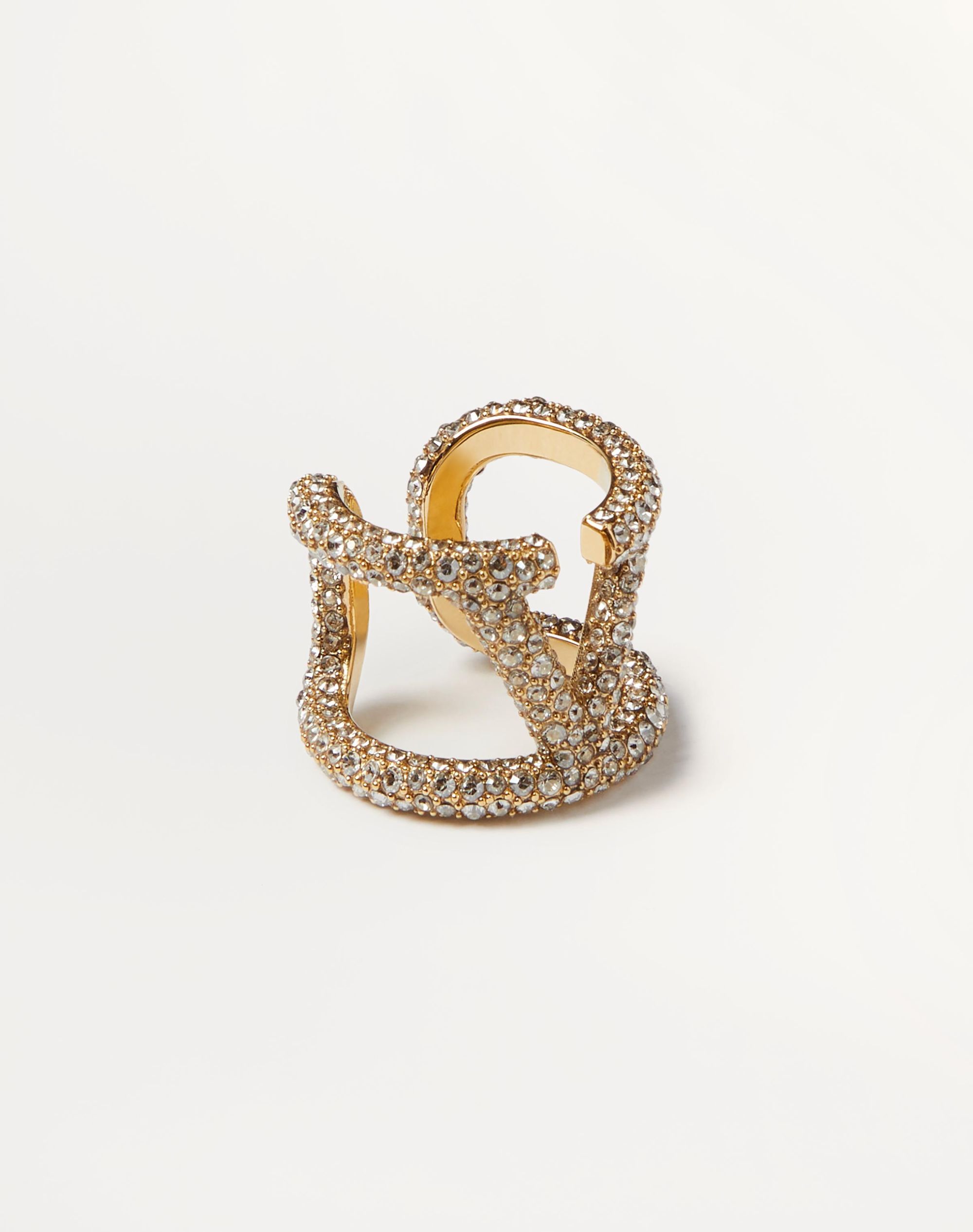Vlogo Signature Ring In Metal And Swarovski® Crystals for Vlogo Signature Ring In Metal And Swarovski® Crystals for
