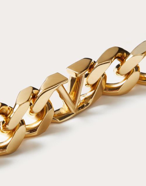 Valentino Garavani - Vlogo Chain Metal Choker - Gold - Woman - Jewels - Accessories