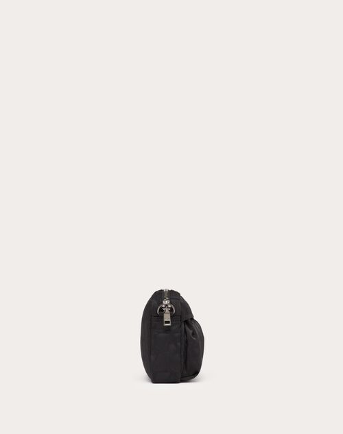 Valentino Garavani And Porter Shoulder Bag for Man in Black Valentino Garavani And Porter Shoulder Bag for Man in Black
