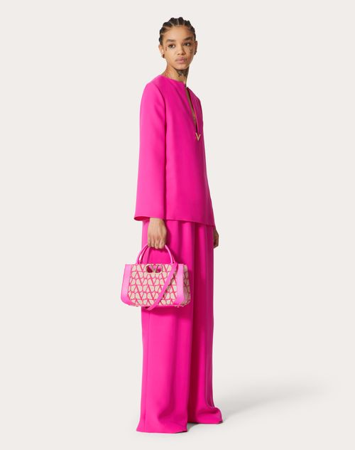 Valentino - Top En Cady Couture - Pink Pp - Femme - Prêt-à-porter