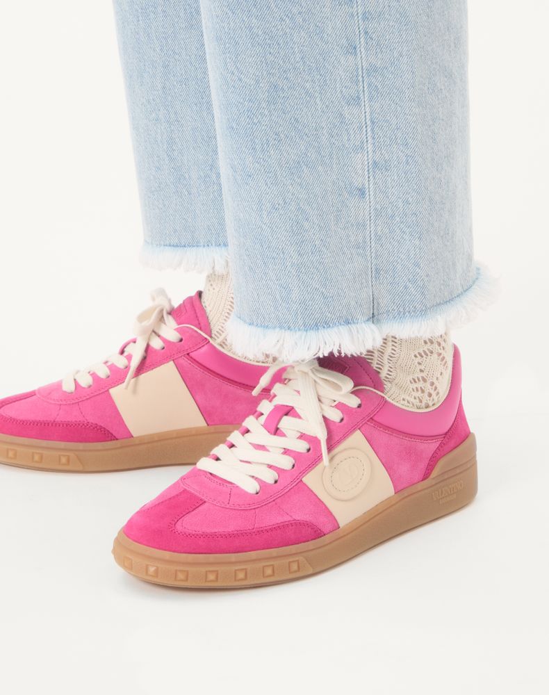 Valentino Garavani Upvillage Crosta Sneaker Woman Pink/Ivory 35.5