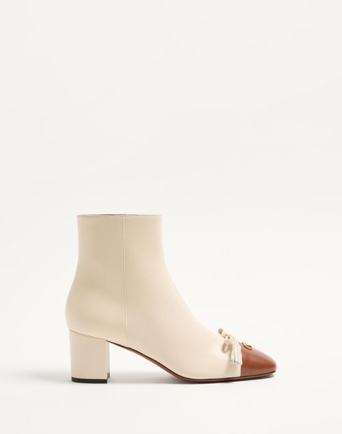 Valentino Garavani - Valet Du Roi Kidskin Leather Ankle Boot 60mm - Butter/tobacco - Woman - Shoes