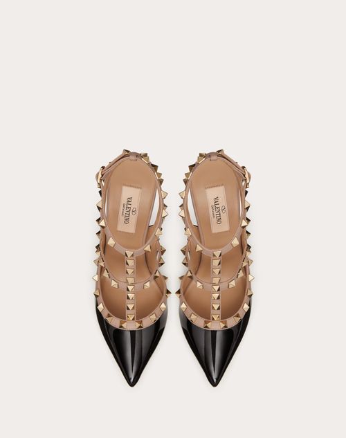 rockstud patent leather pump 100 mm