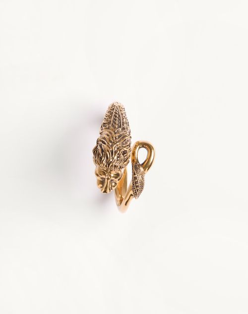 Valentino Garavani - Rigid Metal Zoomorphe Bracelet - Brass - Man - Accessories