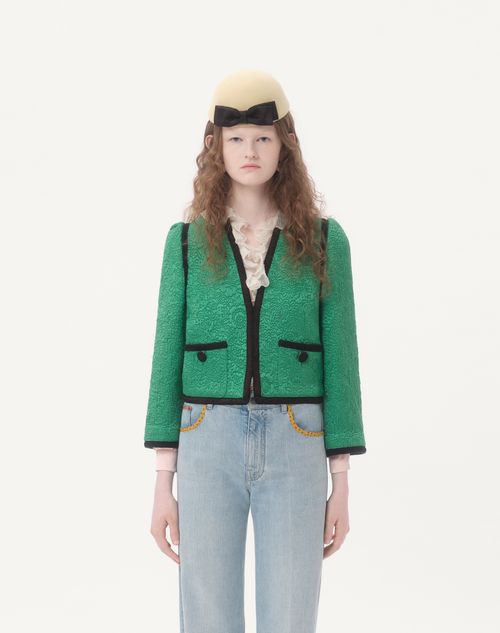ジャケット Valentino Garavani MATELASSE FLOREAL APRES L'HIVER JACKET Apres L'hiver Floral Matelassé Jacket for Woman | Valentino US