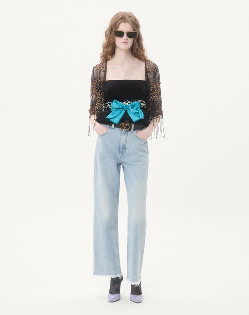 Valentino - Denim Pants - Woman - Denim
