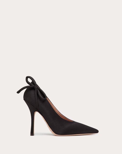 Valentino Garavani - Valentino Garavani Nite-out Satinpumps, 110 Mm - Schwarz - Frau - Pumps