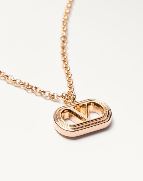Valentino Garavani - Valentino Ovalette Metal Necklace - Gold - Man - Jewellery