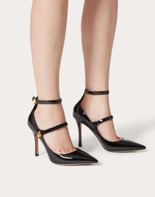 Valentino Garavani Tiptoe Patent Leather Pump 100mm for Woman in Black