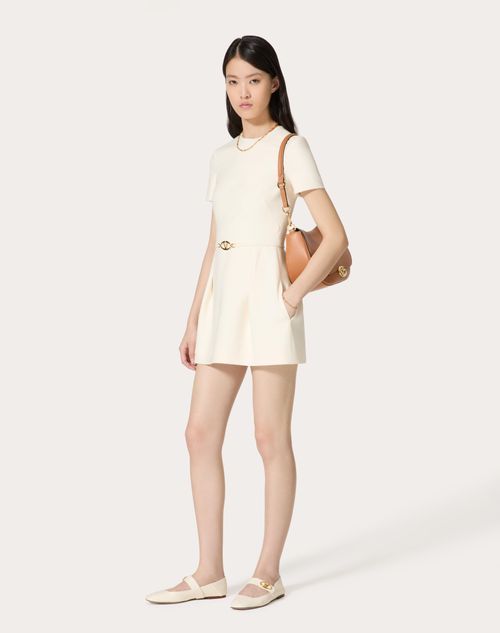 Valentino - Crepe Couture Short Dress - Ivory - Woman - Dresses