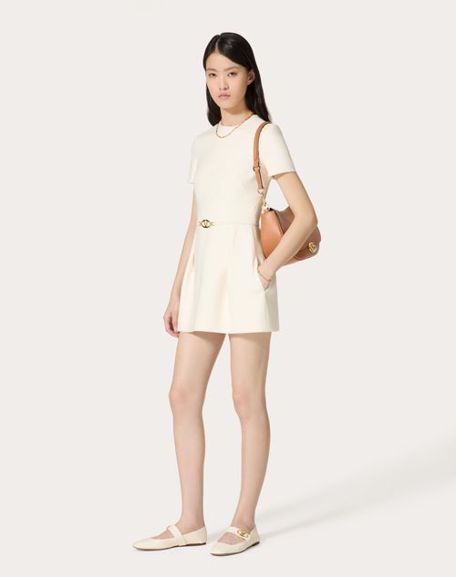 Valentino - Crepe Couture Short Dress - Ivory - Woman - Woman