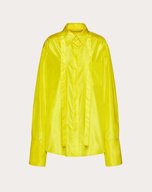 Valentino - Washed Taffeta Shirt - Yellow Sun - Woman - Ready To Wear