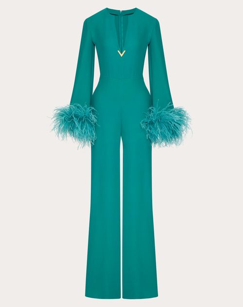 Valentino - Cady Couture Jumpsuit - Beryl - Woman - Ready To Wear