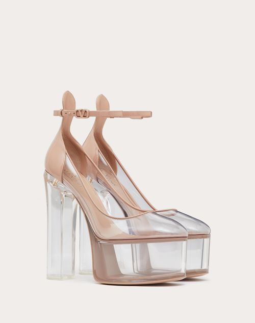 Valentino Garavani - Zapatos Valentino Garavani Tan-go De Material De Polímero Con Plataforma Y Con Tacón De Plexiglás De 155 mm - Rosa/transparente - Mujer - Salones