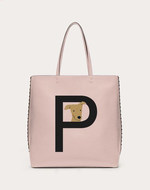 VALENTINO GARAVANI ROCKSTUD PET CUSTOMIZABLE N/S TOTE BAG