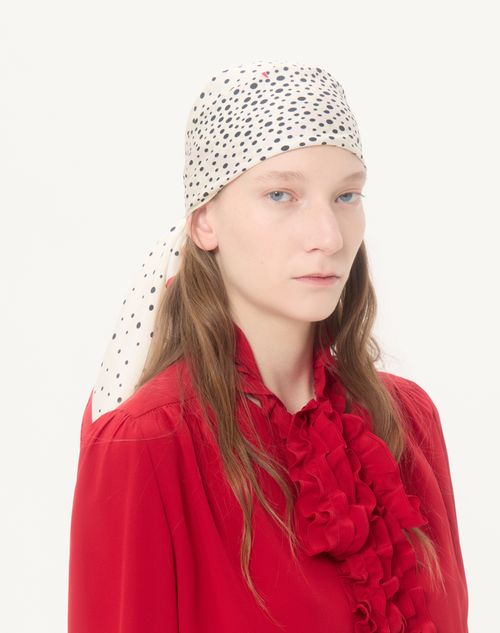 Valentino Garavani - Little Stars Silk Scarf - Vanilla/multicolour - Woman - Soft Accessories