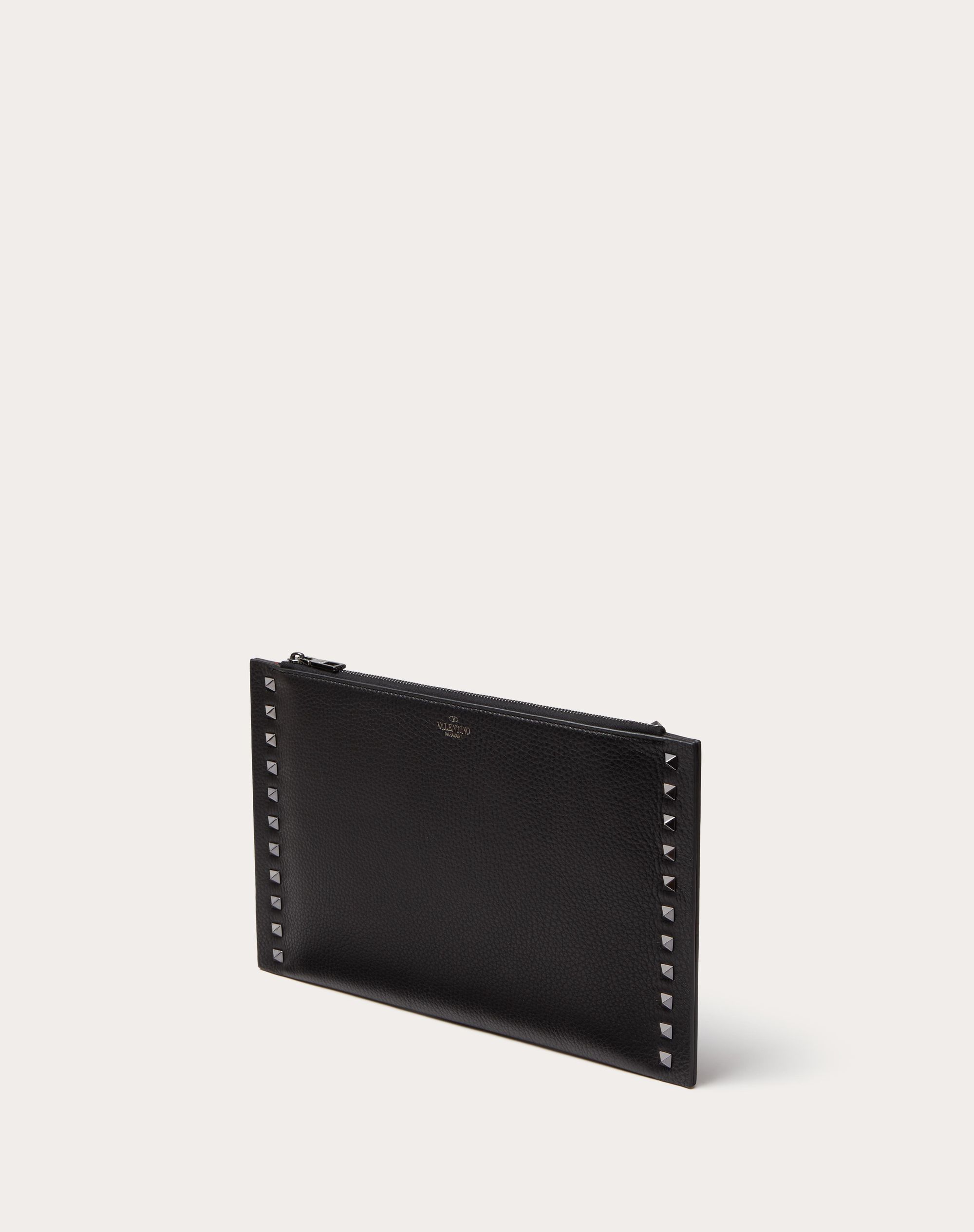 An image of a black Valentino Garavani pouch