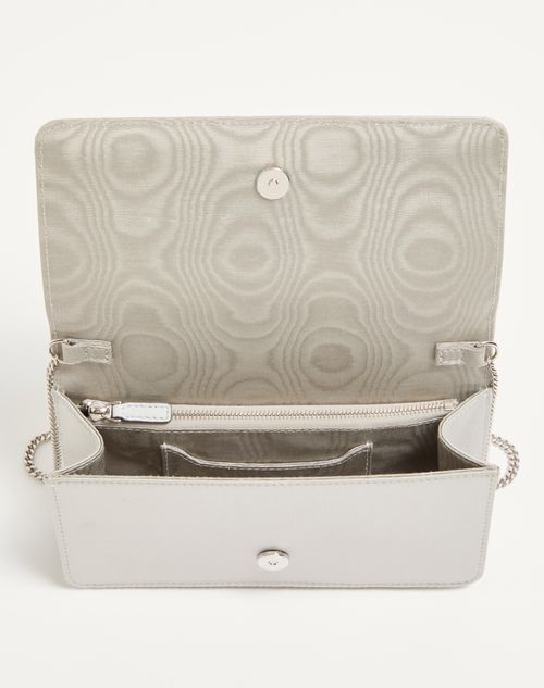 Valentino Garavani - Vlogo Signature Mini Shoulder Bag With Sparkling Embroidery - Crystal - Woman - Wallets & Cardcases - Accessories