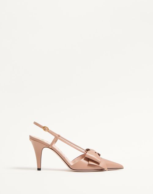 Valentino Garavani - Bowow Slingback Pumps In Kidskin 85mm - Rose Cannelle - Woman - Pumps