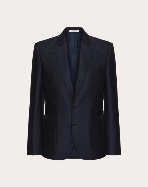 Valentino Garavani single-breasted wool blazer - Black